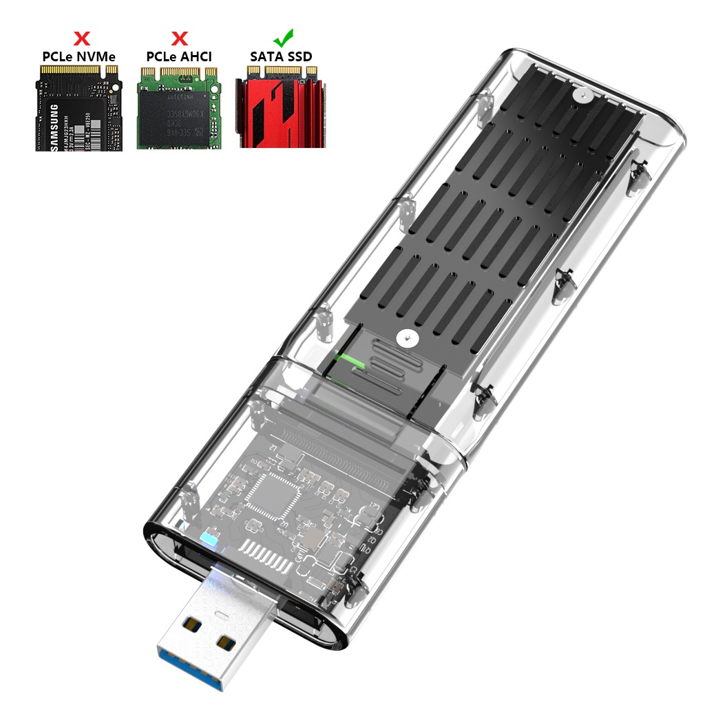 M2 SSD Caso SATA Chassis M 2 Para USB 3 0 Adaptador PCIE NGFF B Chave