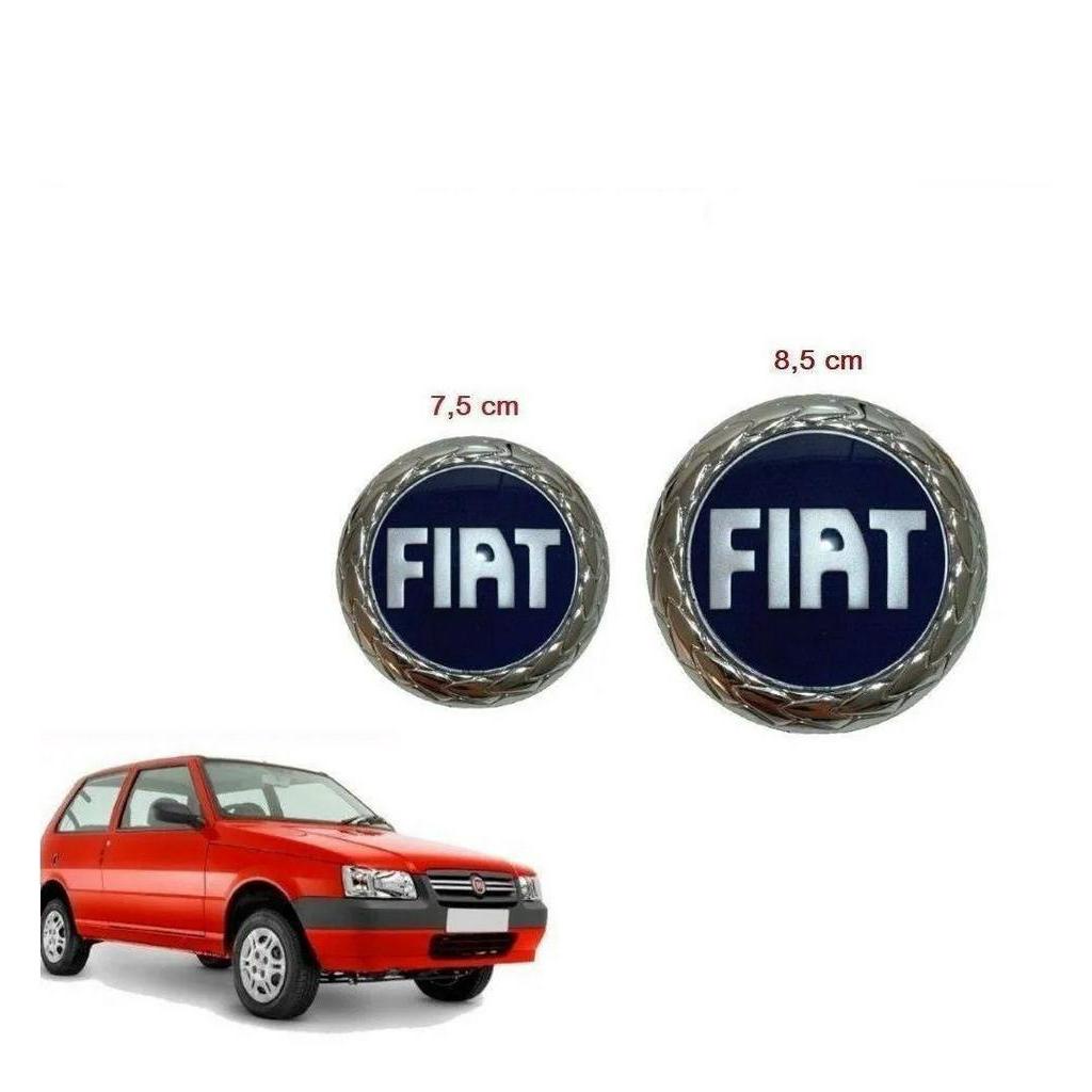 Emblema Grade Mala Fiat Uno Mille 2005 2006 2007 2008 85mm Shopee