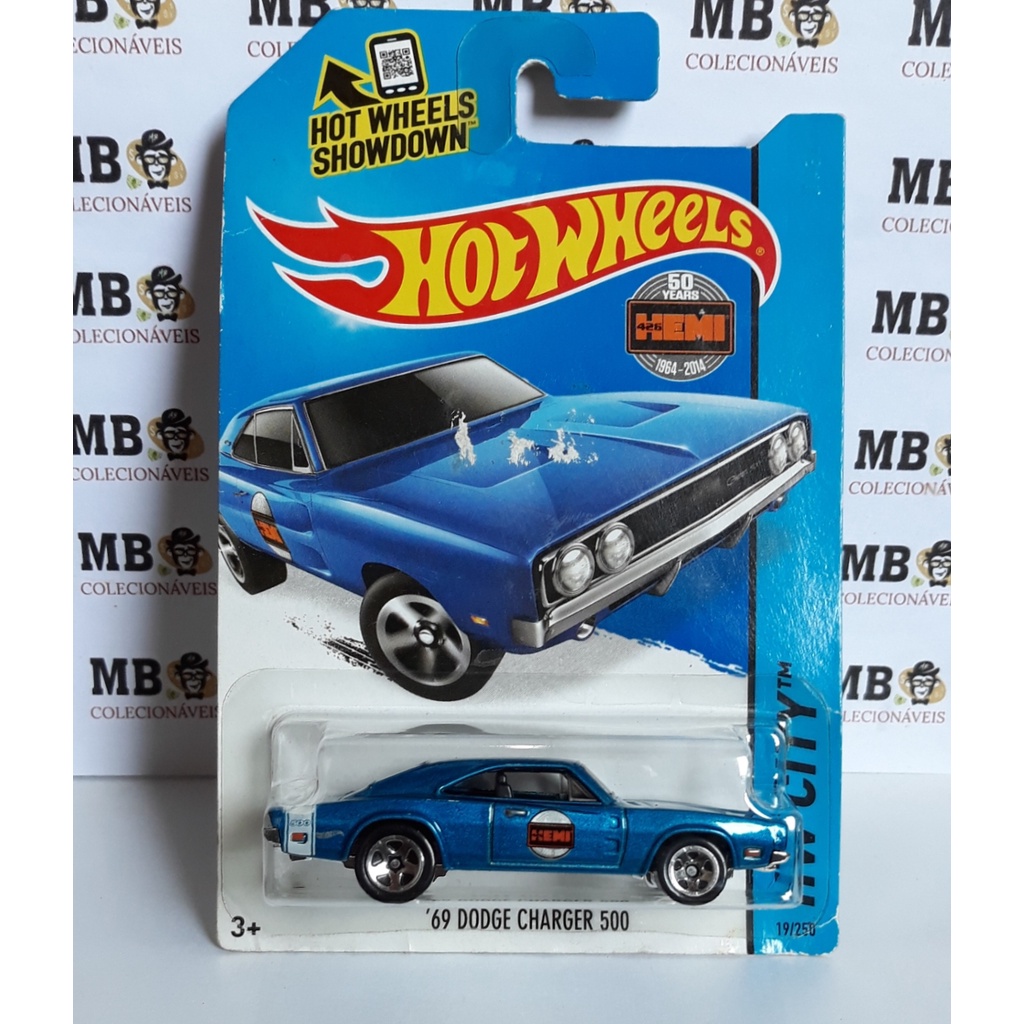 Hot Wheels 69 Dodge Charger 500 HEMI Raro Shopee Brasil