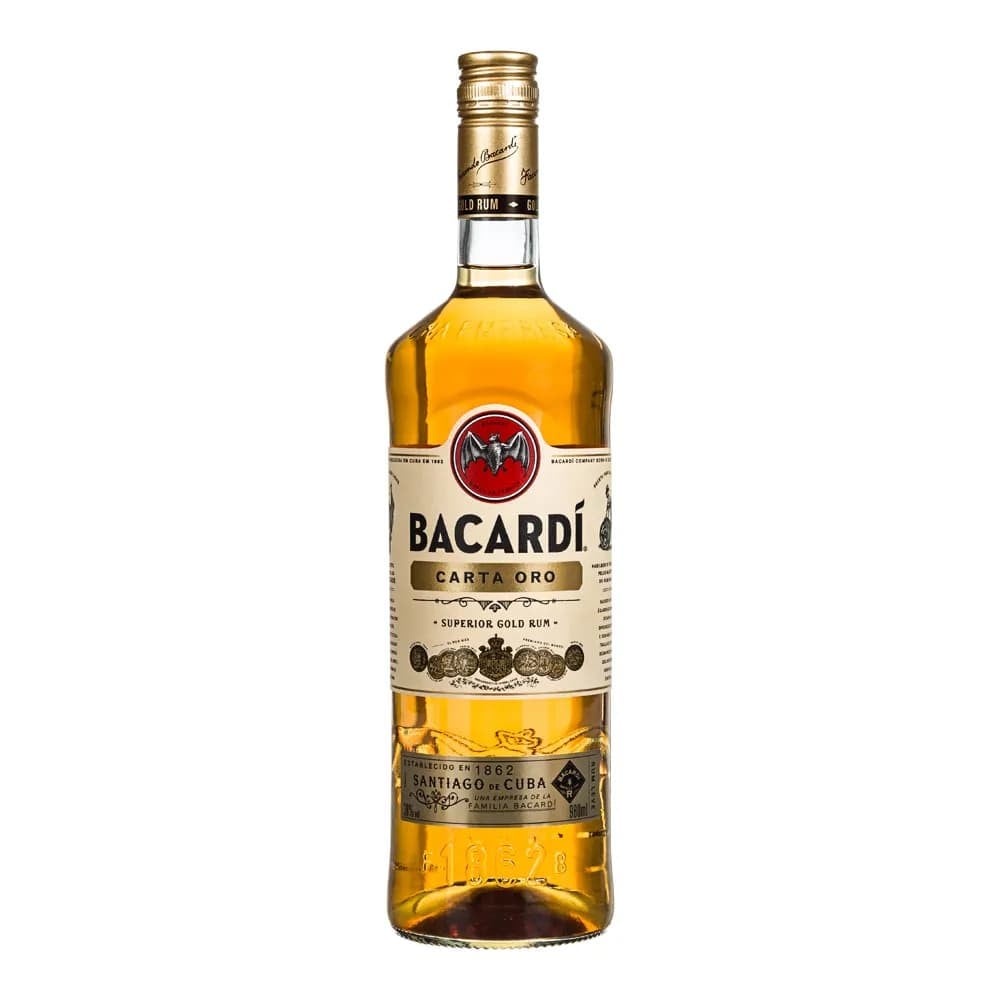 Rum Bacardi Carta Ouro Garrafa 980ml Shopee Brasil