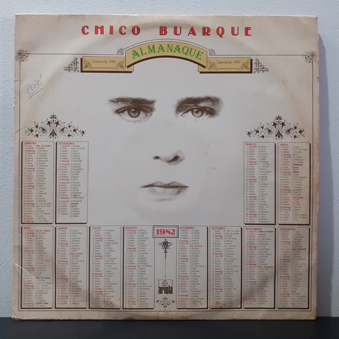 Lp Disco Vinil Chico Buarque Almanaque Shopee Brasil