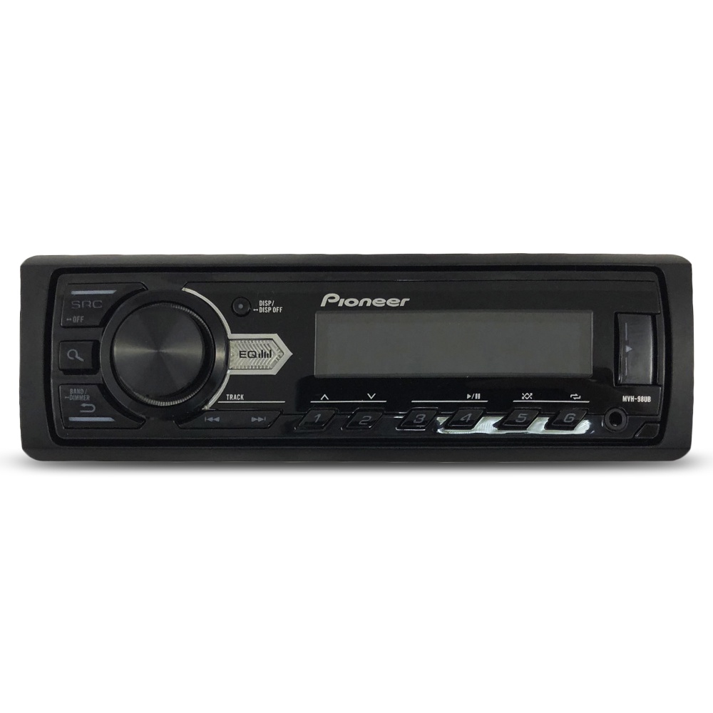 Mp3 Player Automotivo Pioneer MVH 98UB Usb Aux Rádio Fm Rca Equalizador