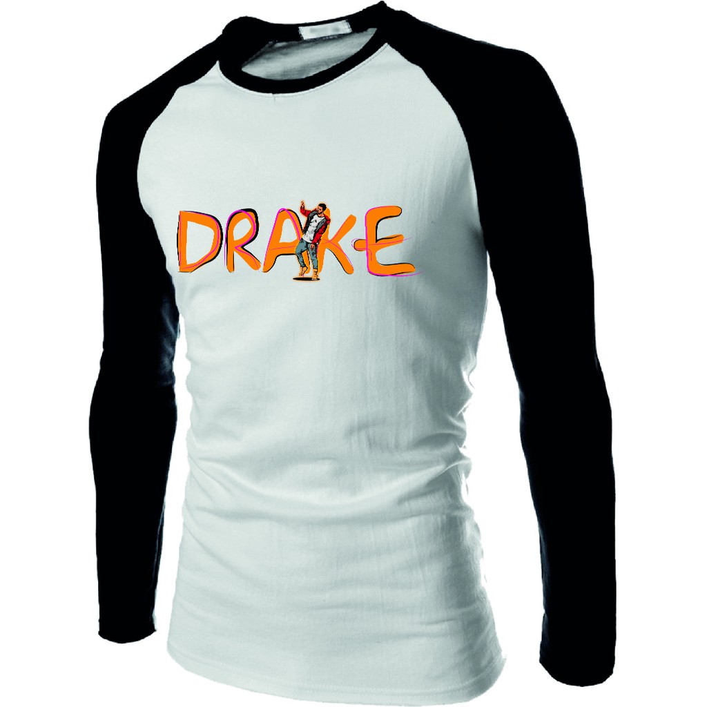 Camiseta Camisa Raglan Manga Longa Drake Hip Hop Top Envio Imediato