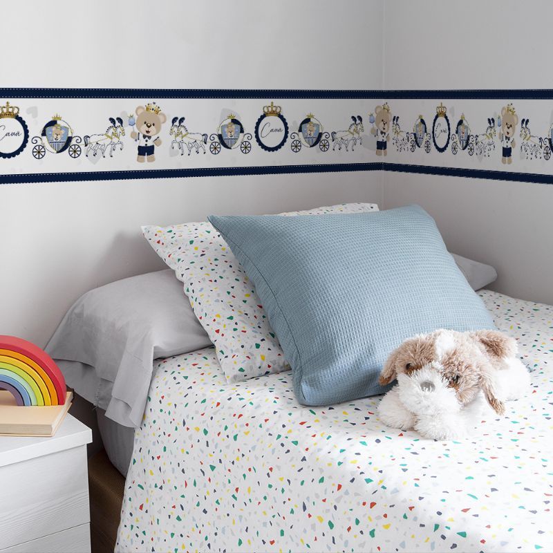 Faixa Decorativa Adesivo De Parede Quarto Infantil Menino Personalizada