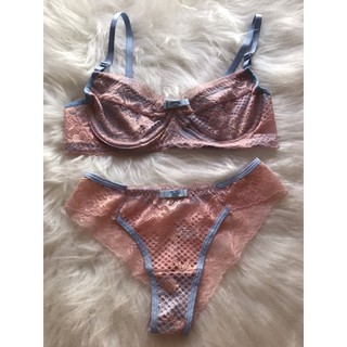 Conjunto Meia Ta A Aro Renda Sem Bojo Lingerie Calcinha Suti