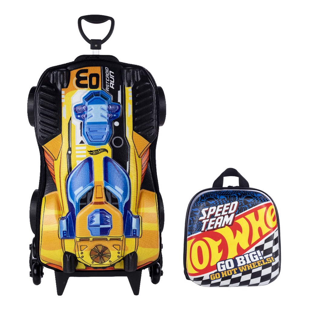 Kit Mochila De Rodas E Lancheira Hot Wheels D Imperme Vel Shopee Brasil