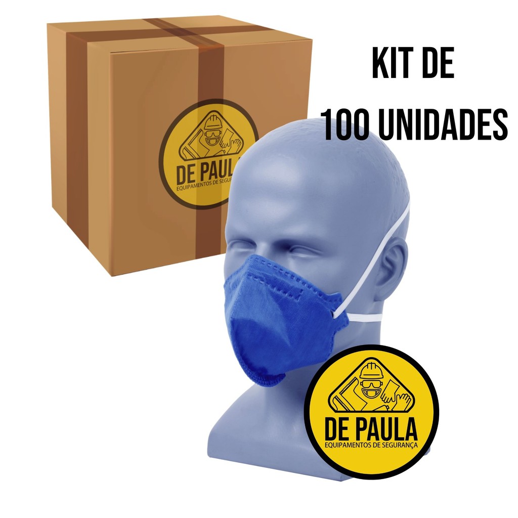 Kit de 100 unidades de Mascara Descartável Pff2 Pro Agro sem válvula