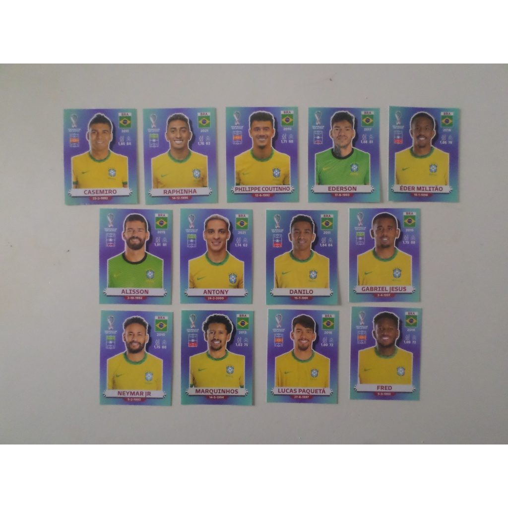 Figurinha Da Copa Do Mundo Qatar 2022 Brasil R 4 00 Cada Shopee Brasil