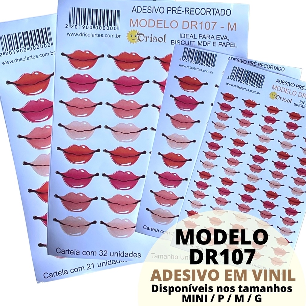 Dr Adesivo De Boca Em Vinil Shopee Brasil