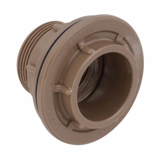 Adaptador Flange Para Caixa D Gua Marrom Mm Plastilit