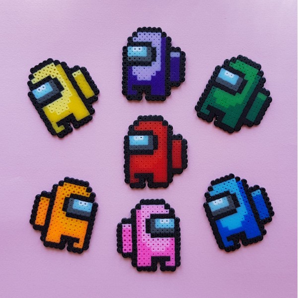 Cole O Among Us Perler Beads Hama Beads Pixel Art Shopee Brasil