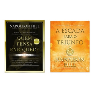 Kit Livros De Bolso Napoleon Hill A Escada Para O Triunfo E Quem