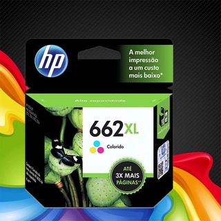 Kit Cartuchos HP 662Xl Preto E Colorido Original HP Deskjet 2516 3516