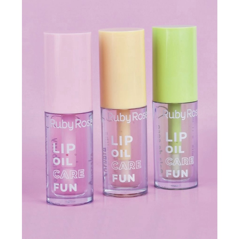 Gloss Labial Hidratante Lip Oil Care Fun Ruby Rose Shopee Brasil