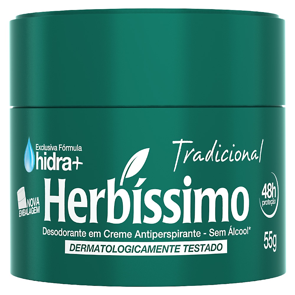 Desodorante Em Creme Herbissimo Tradicional 55g Shopee Brasil