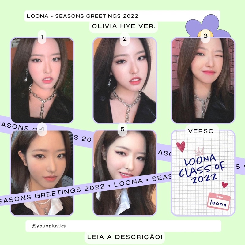 Photocard Fanmade Kpop Loona Seasons Greetings Olivia Hye Ver