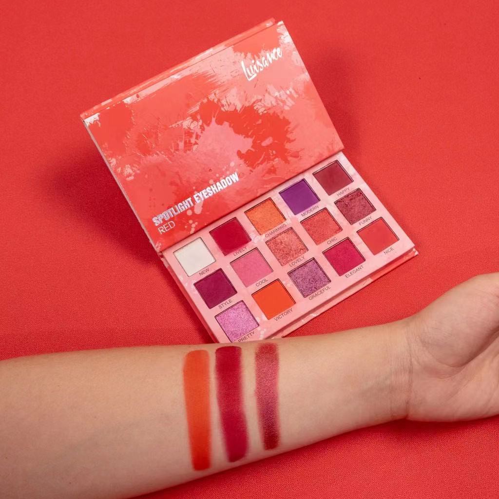 Paleta De Sombras Spotlight Eyeshadow Red Luisance Shopee Brasil