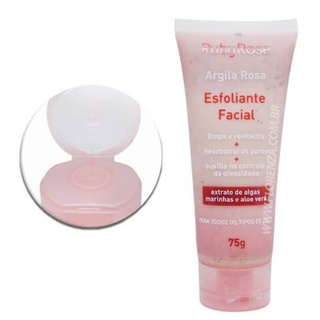 Esfoliante Facial Argila Rosa Ruby Rose Shopee Brasil