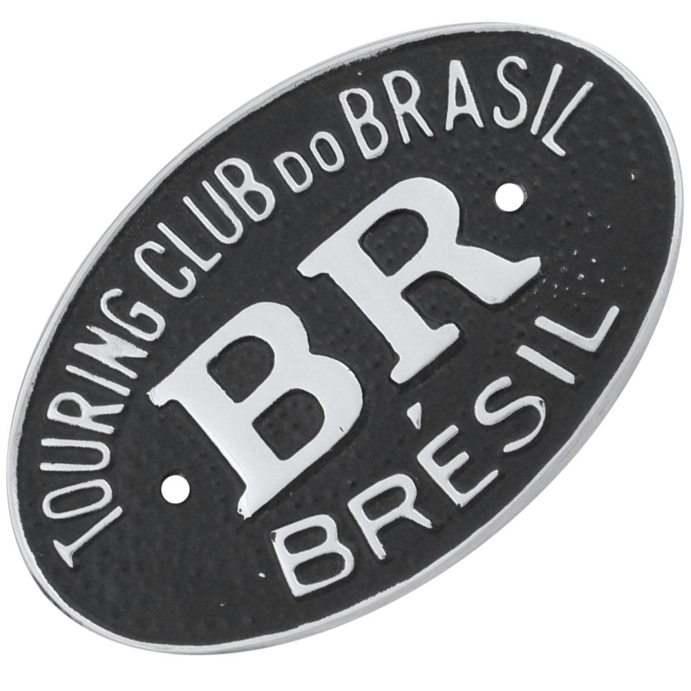 Emblema Plaqueta Bras O Preto Br Touring Br Sil Shopee Brasil