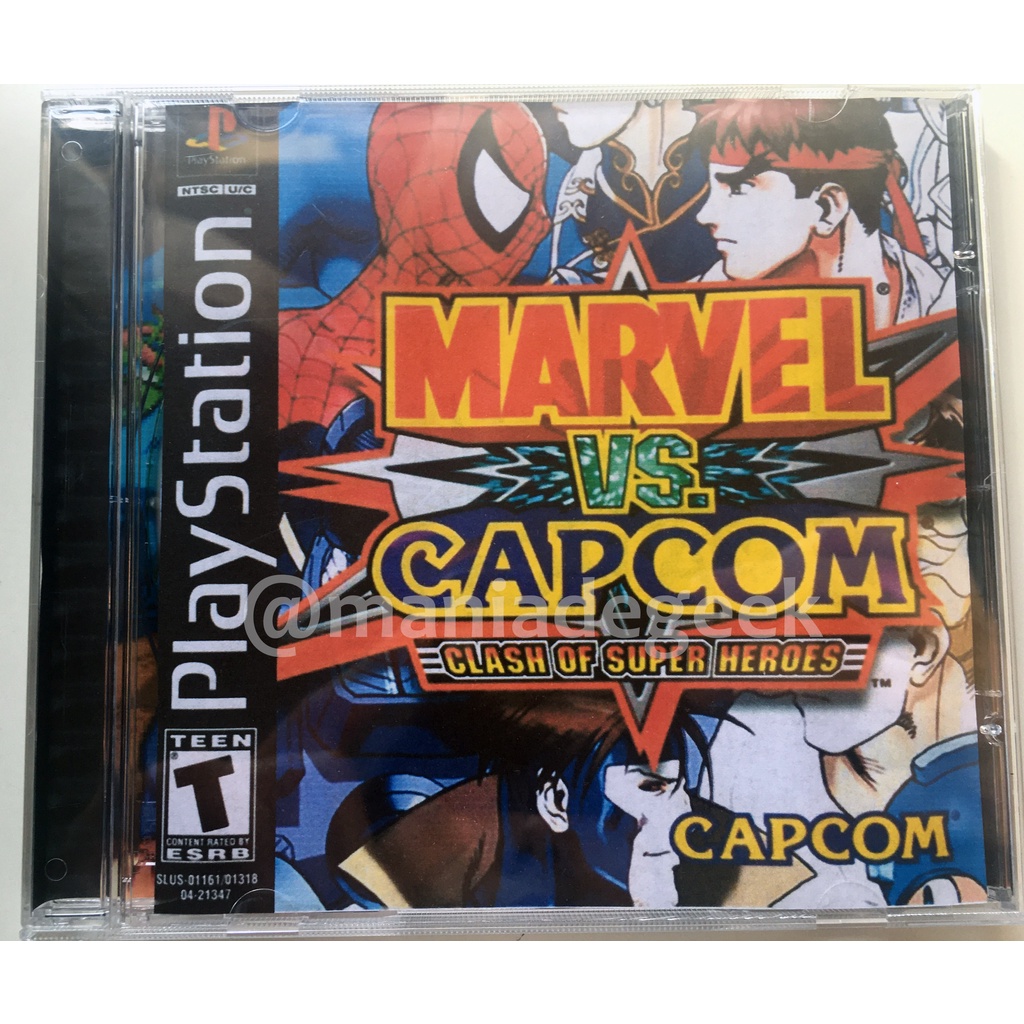 Jogo Marvel Vs Capcom para Play1 PsOne