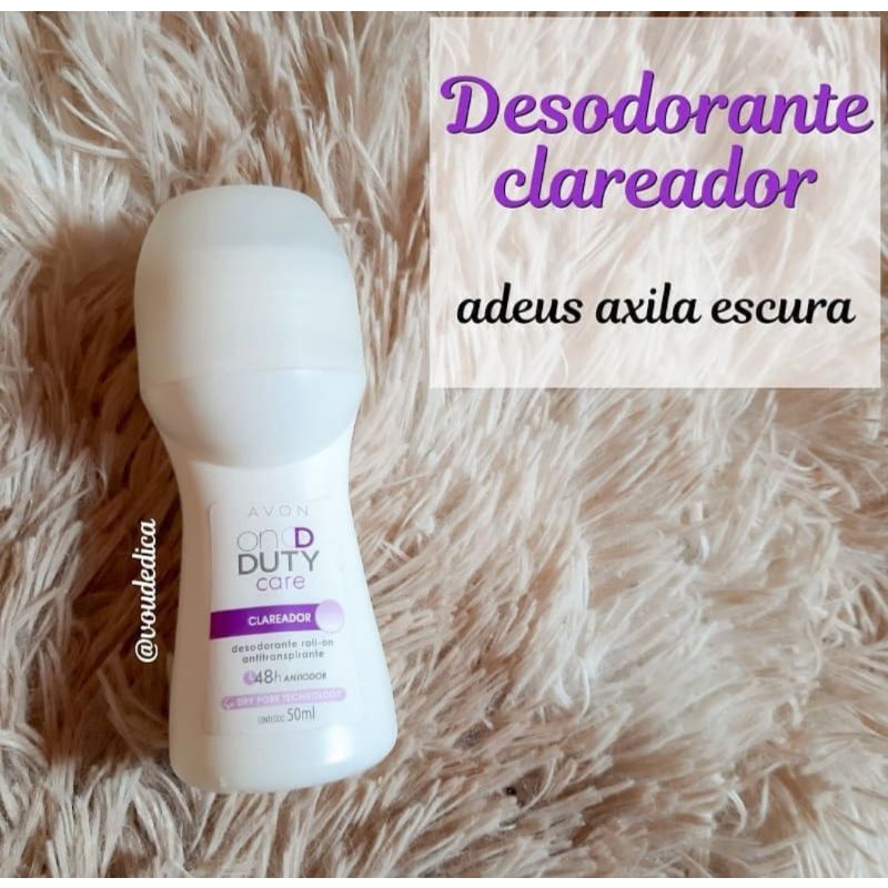 Desodorante Avon On Duty Woman Roll On Clareador Ml Shopee Brasil