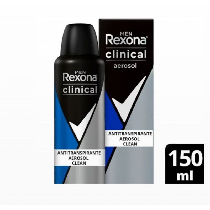 Desodorante Antitranspirante Rexona Men Clinical Aerosol 150ml Shopee