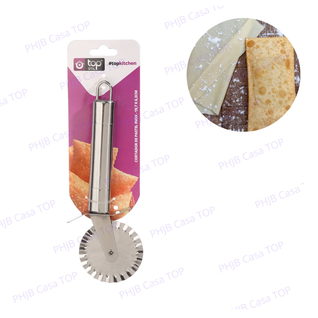 Carretilha Inox Corta Fecha Pastel E Massas TOP Shopee Brasil