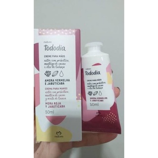 Creme para Mãos Tododia Amora Vermelha e Jabuticaba 50ml Shopee Brasil