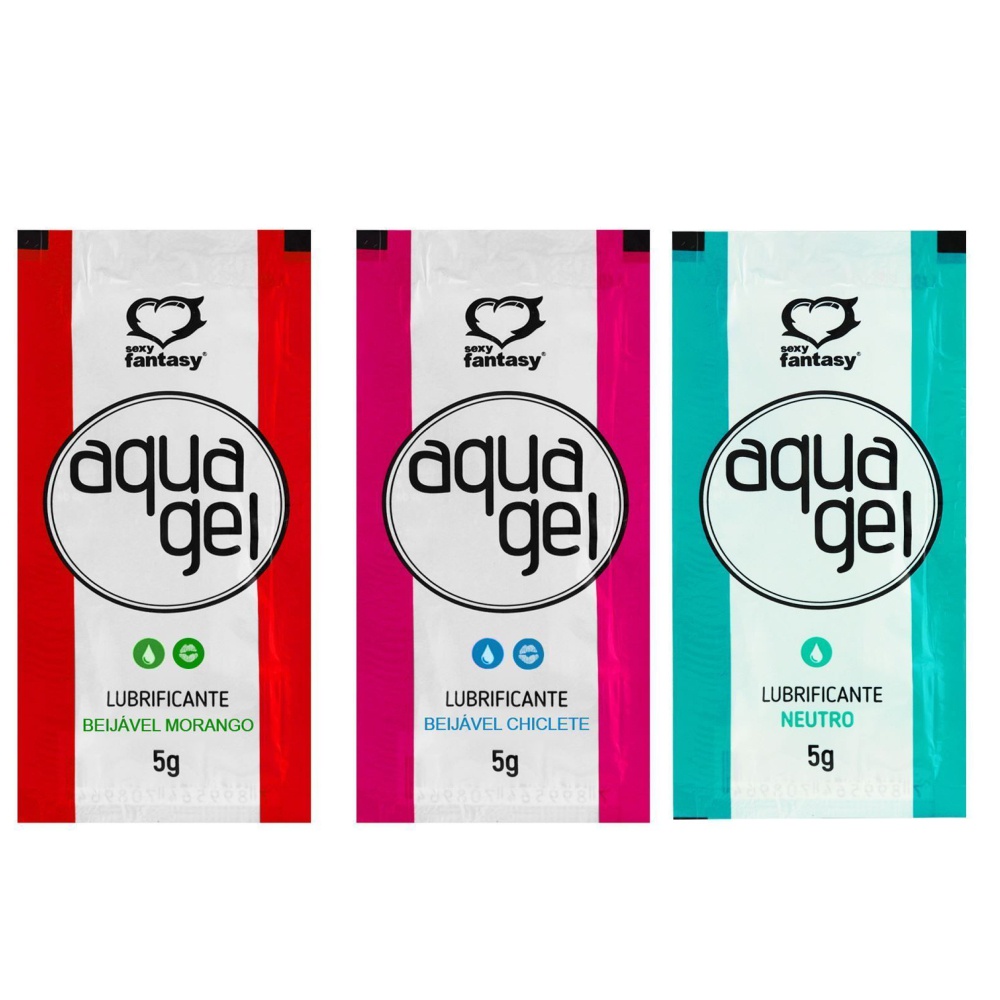 SEXY FANTASY AQUA GEL SACHÊ G Lubrificante Beijável SEX SHOP Dream