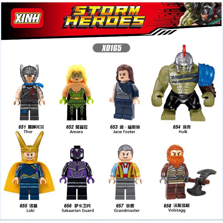 Lego Minifigures Superhero Thor Building Block Toy Shopee Brasil