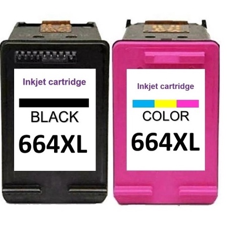 Kit Jato De Cartuchos Hp Xl Preto E Colorido Xl Compat Vel