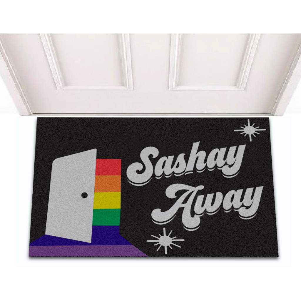 Tapete Capacho De Entrada Porta Decorativo Divertido Lgbt Rupaul Sashay