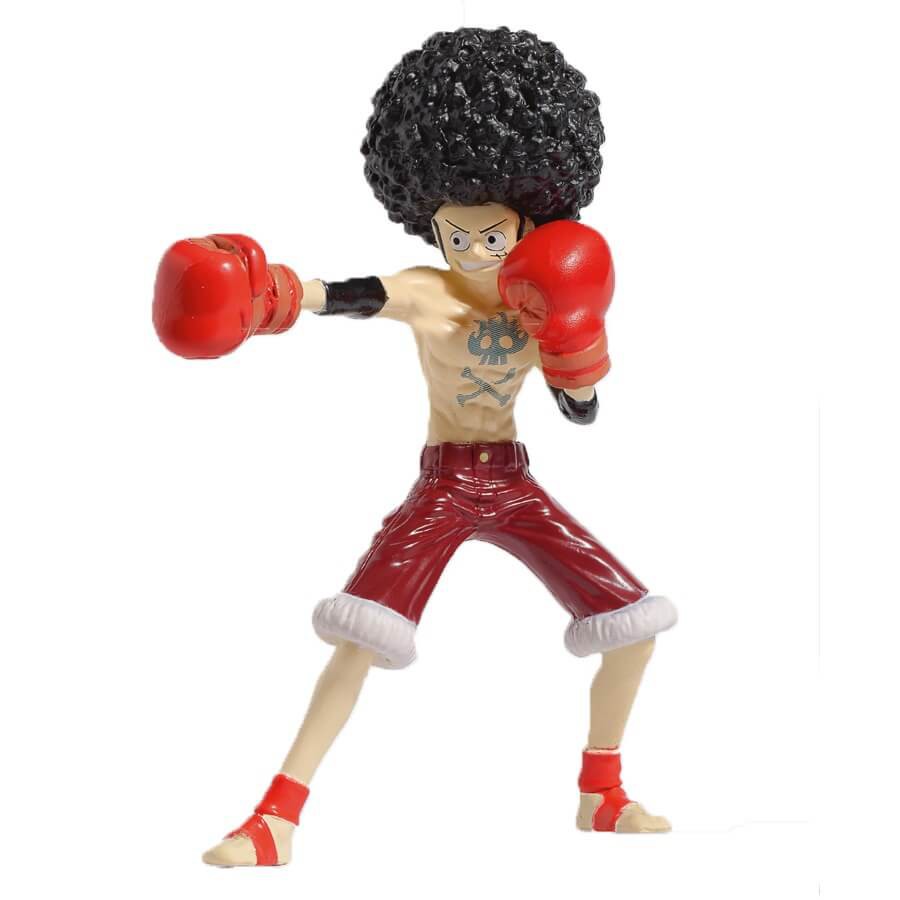 Boneco Miniatura Action Figure One Piece Ed Monkey D Luffy Black