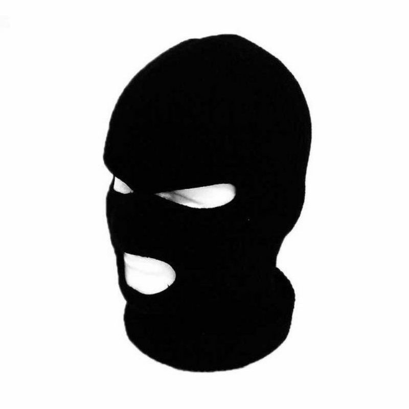 Touca Ninja Balaclava 3 Furos Toca De Motoqueiro Frio Inverno Shopee