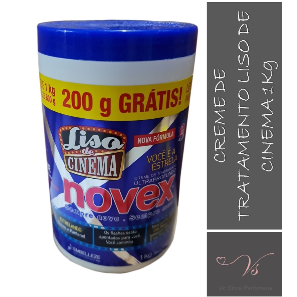 Creme De Tratamento Novex Liso De Cinema Kg Shopee Brasil