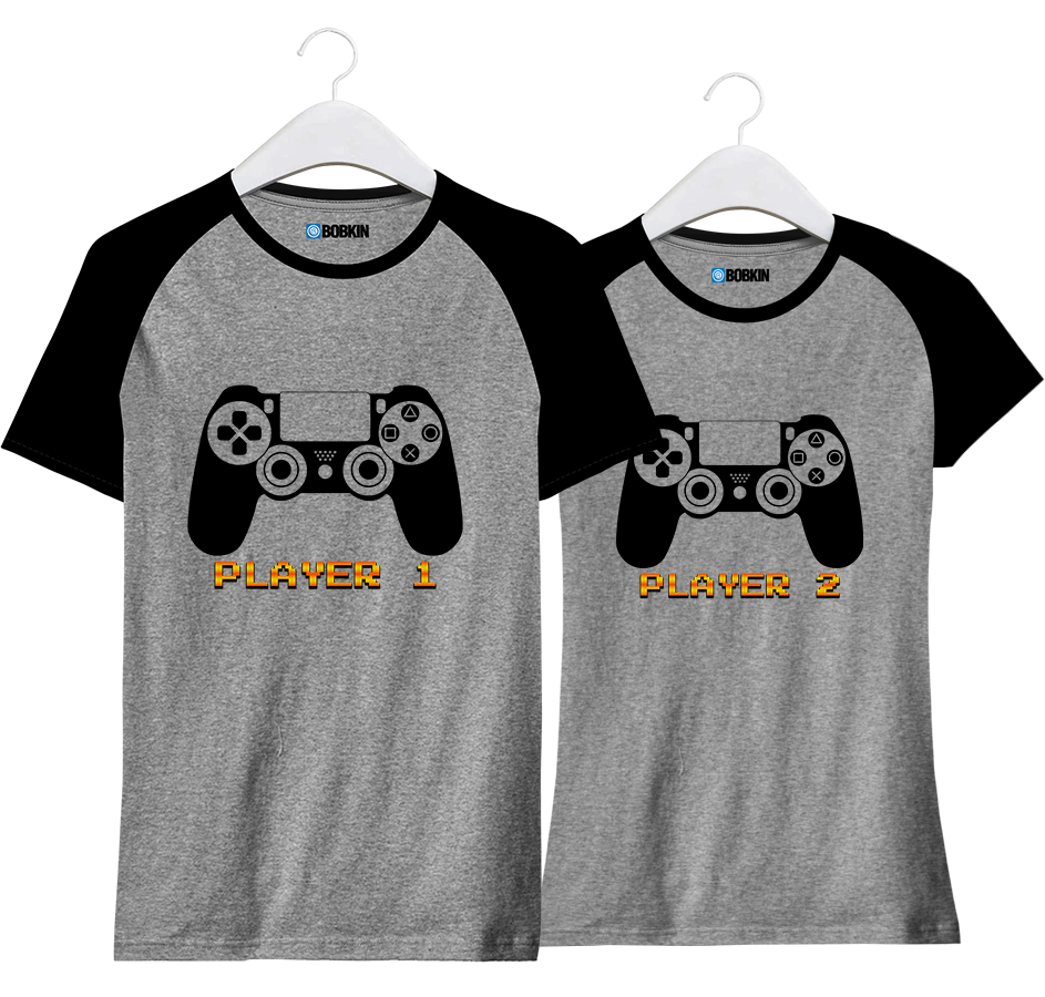 Kit Camiseta Casal Player 1 E Player 2 Video Game Jogos Shopee Brasil