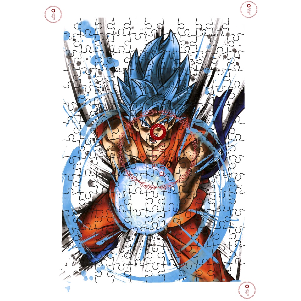 Quebra cabeça 165pcs Goku SSJ Blue Kamehameha OL Shopee Brasil