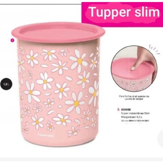 Tupperware super instantânea slim margaridas 1 3 litros Shopee Brasil