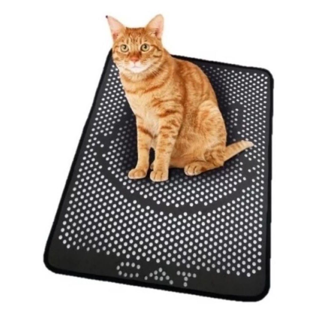 Tapete Higiênico Para Gatos Areia Anti Sujeira G 68x56 Cm Varias Cores