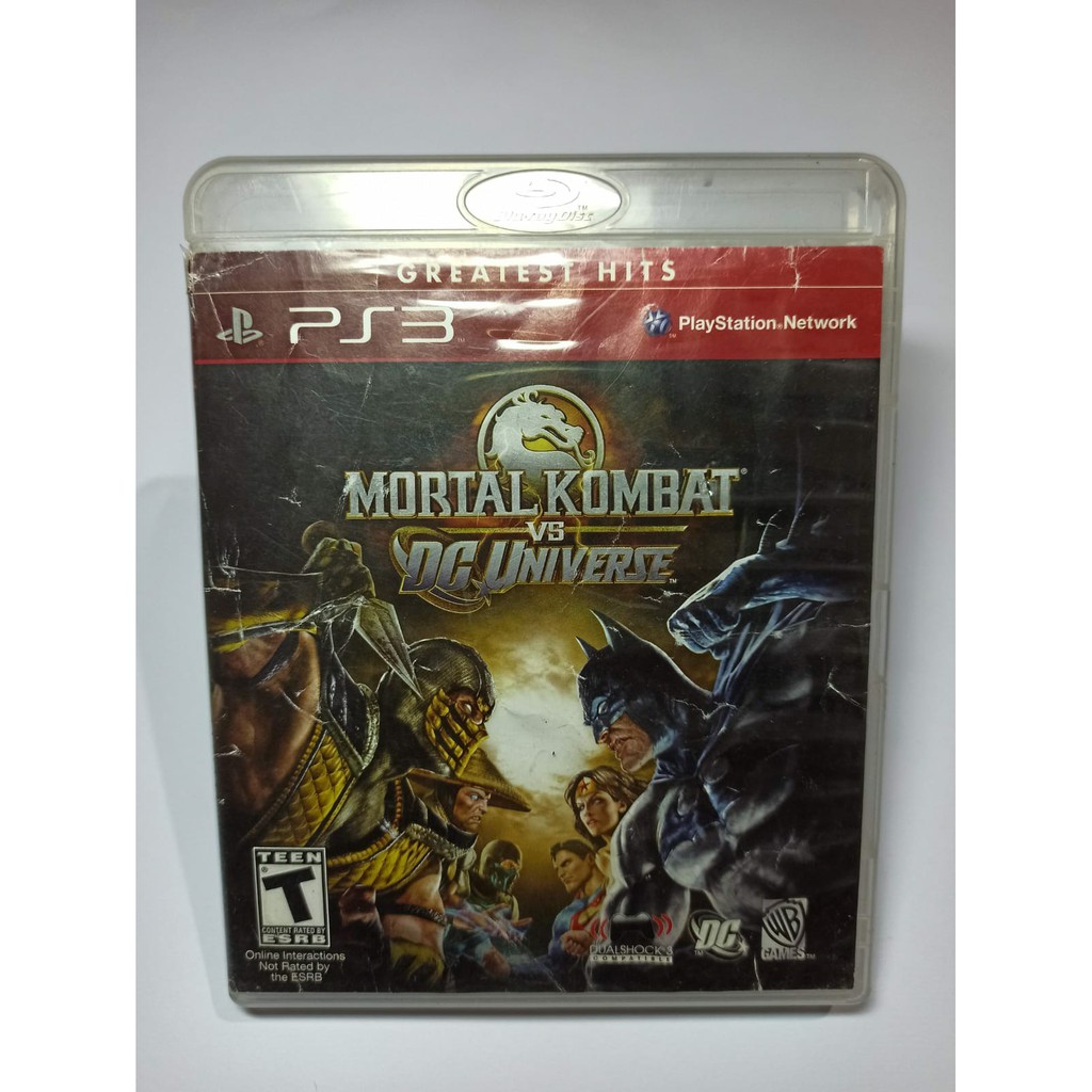 Mortal Kombat Vs Dc Universe Ps M Dia F Sica Shopee Brasil