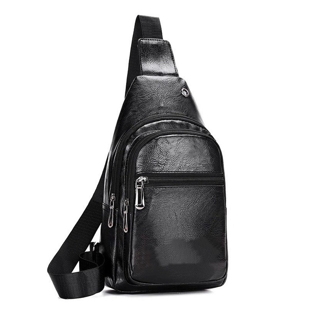 Bolsa Tiracolo Masculina Pochete Transversal Couro Ombro Shopee Brasil