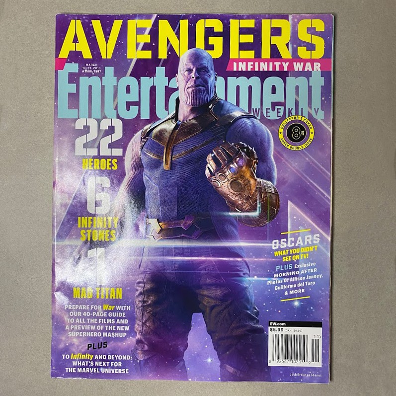 Revista Entertainment Weekly March Avengers Infinity War Capa