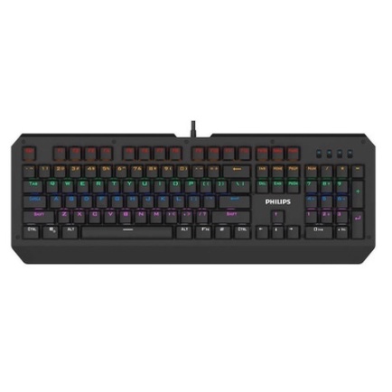 Teclado Mec Nico Gamer Usb Led Rgb Luminoso Philips Spk G