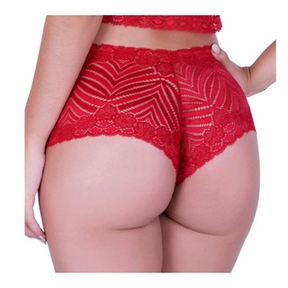 Calcinha Calesson Shortinho De Renda Sexy Lingerie Luxo Renda Premium