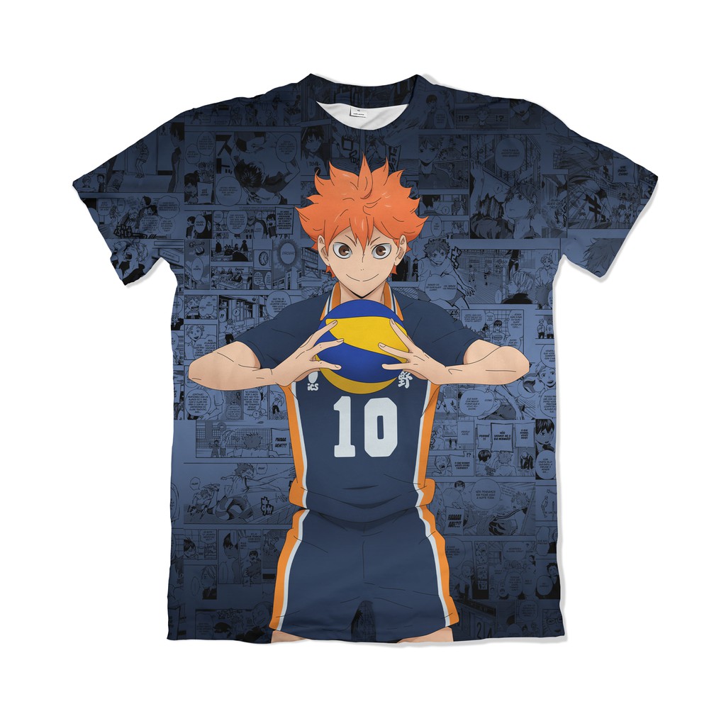 Camiseta Shoyo Hinata Anime Haikyuu Shopee Brasil