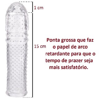 Camisinha Masculina Reutilizável Retardante e Aumenta o Pênis Sex Shop