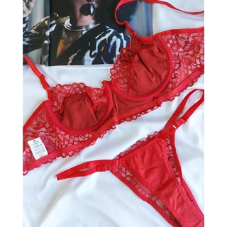 Conjunto Lingerie Sexy Sem Bojo Aro Calcinha Fio Dental Shopee Brasil