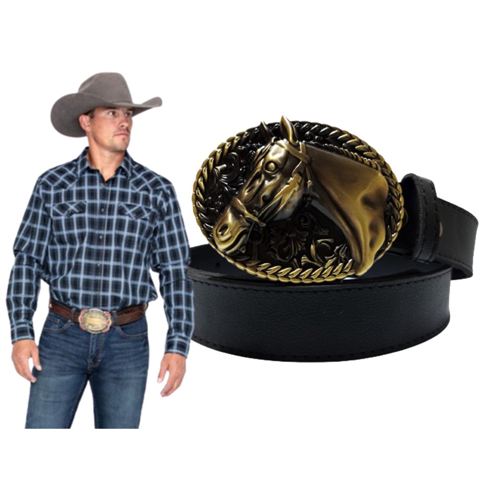 Cinto Masculino Cowboy Fivela Country Rodeio festa junina São João