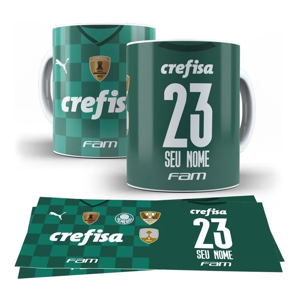 Caneca do Palmeiras Personalizada Nome e Número Shopee Brasil