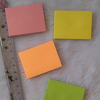 Bloco De Notas Adesivo Brw Tipo Post It Quadrado Pacote Cores Tom